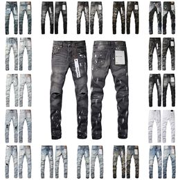 jeans firmati VIOLA MARCA per uomo donna pantaloni jeans viola buco estivo alta qualità Ricamo jeans viola Pantaloni in denim Jeans viola da uomo