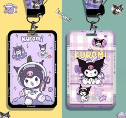 Cartoon Kawaii Cinnamoroll Kuromi Design Student Lanyard multi Fashion Print