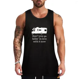 Men's Tank Tops Don't You Go Fallin' In Love With It Now Top Gym Shirt Man Anime