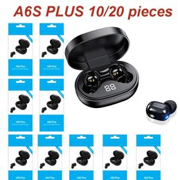 Earphones PJD A6S PLUS TWS 10/20PCS Wireless Headphones Sports Earbuds Bluetooth 5.0 Earphone for Dropshipping