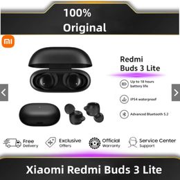 Earphones Xiaomi Redmi Buds Tws Bluetooth 5.2 Earphone Headset Ip54 18 Hours Battery Life Mi Ture Wireless Earbuds