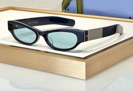 Small Cat Eye Sunglasses Navy/Blue Lens Women Mens Designer Sunglasses Shades Sunnies Gafas de sol UV400 Eyewear with Box