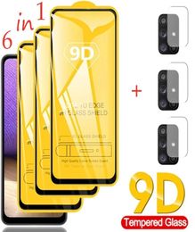 9D Tempered Glass for Samsung Galaxy A51 A52 A71 A21S A72 A32 Screen Protectors S21 Plus A50 S22 A53 A12 S20 FE Lens4261589