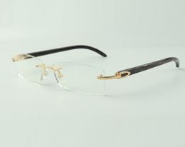 Buffs glasses frames 3524012 with natural black textured buffalo horns sticks and 56mm lenses6721847