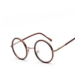 Sunglasses Frames Whole Vintage Metal Eye Glasses For Women Retro Eyeglasses Plain Glass Men Round Optical Frame Oculos De Gr4110253