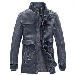 Men's Jackets Motorcycle Leather Men Autumn Winter Clothing Zipper Pockets Sexy Punk Coat Casual Outwear