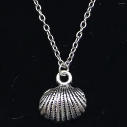 Chains 20pcs Fashion Necklace 18x17mm Shell Pendants Short Long Women Men Colar Gift Jewellery Choker