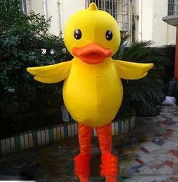 Costumes 2018 Factory direct sale Big yellow duck costume Fancy dress Adult Size Suits mascot Customizable