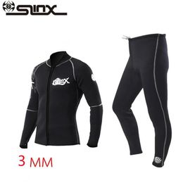 Jackets Slinx Professional 3mm Neoprene Diving Pants Jackets for Men Women Winter Swimming Rowing Sailing Surfing Wetsuit Suit