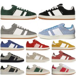 Luxury Designer Shoes Campus 00 Suede Sneakers Grey Black Dark Green Cloud Miracle White Valentine's Day Coaching Casual shoes for men and women