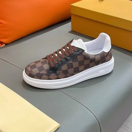 BEVERLY HILLS Sneakers Mens Designer Casual Shoe Luxurys Italy BRAND Shoes Trainer Runner Platform calf Leather Embossed Printing Rubber Outsole 02