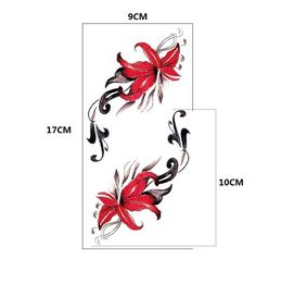 Makeup An Flower Bian Tattoo Sticker for Women's Chest, clavicle, and wrist Fashion Personalised Photography to Cover Traces Simulation