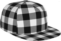 Ball Caps Funny Plaid Baseball Cap Workout Hats With Adjustable Strap For Men & Women Dad Hat Snapback