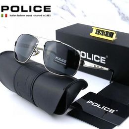 Sunglasses Police Vintage Aluminium Polarised Sunglasses Women Classic Brand Sun Glasses Coating Lens Driving Eyewear for Men Women 1891