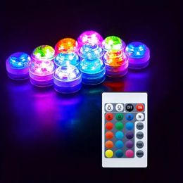 1pc 16 colors Waterproof LED Underwater Light with Remote Control - Colorful and Energy Efficient