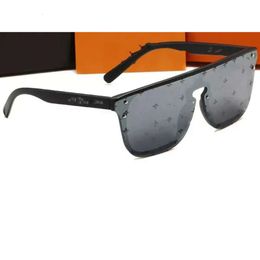 Sunglasses Fashion Designer For Men And Woman Vintage Square Matte Frame Letter Printed Color Film Glasses Trend Leisure 58