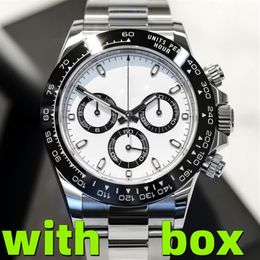 mens watches Japan VK Chronograph movement watch full stainless steel Sapphire glass 5ATM waterproof super luminous 41mm montre de2647