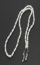 Fashion White Small Pearl Beaded Eyeglass Chain Sunglass Holder Strap Lanyard Necklace5414869