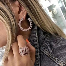 Necklace Earrings Set GODKI Luxury Earring Ring Sets Jewellery For Women Wedding Bagutte Cut Cubic Zirconia Pave Dubai Spring 2024