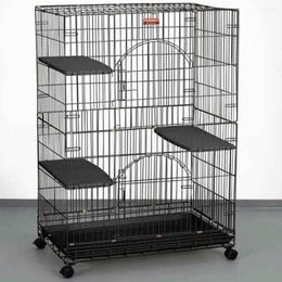 Cat Carriers Foldable Cages 48" High-Black Freight Free Large Cage For Cats House Pet Supplies Products Home Garden