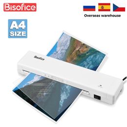 Bisofice F9021 Desktop Laminator Machine A4 Size Lamination 2 Roller System 230mm Width Quick Warmup for Home Office School 240102