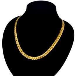 Brand Punk Gold Snake Chain Necklace Jewelry, Golden Chain For Men 14k Yellow Gold, Mens Jewelry Chain 29 sieraden