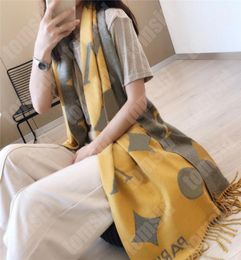 Long Warm Cashmere Designer Scarves For Women Men Fashion Wool Scarfs Brand Old Flower Print Winter Luxury Scarfs Classic Soft Sha5805740