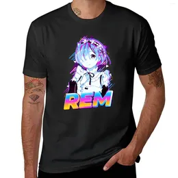 Men's Polos Rem Re:Zero T-Shirt Anime Edition T Shirt Cute Clothes Boys White Shirts Mens Graphic T-shirts Big And Tall