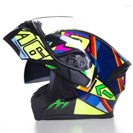 Motorcycle Helmets 2024 Modular Racing Helmet Flip Up Full Face Casco Moto Sun Visor Motocross Protectors Capace Dot Ece
