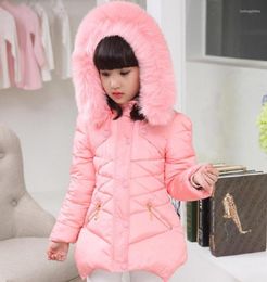 Down Coat Winter Girls Fur Fahion Thick Warm Baby Girl Faux Jackets Coats Parka Kids Outerwear Clothes Age 312 Years1667876