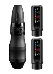 EXO Tattoo Gun Kits Pen Machine Gun Two Rechargable Wireless Battery Power For Body Art Supply8005477