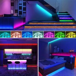 65.6Ft/32.8ft LED Strip Lights, RGB (2835 3-button press Controller) Night Light Decoration, For Living Room Christmas Party Bedroom Night Light