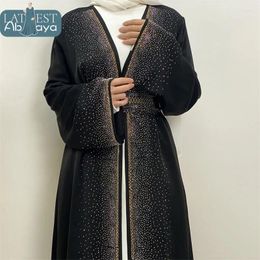 Ethnic Clothing Abaya Dubai Luxury Long Dresses Diamonds Gorgeous Party Style Muslim Modesty Robe Islam's Khimar Kebaya Ramadan Kimono