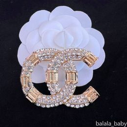 Luxury Brooch Brand Letter Women Diamond Brooches Pin Desinger Jewellery High Quality Accessories