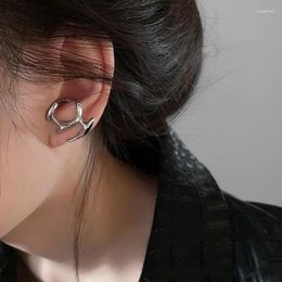 Dangle Earrings Kpop Fashion Punk Irregular Liquid Metal Hollow Stud For Men Women Hip Hop Party Rock Y2K Grunge Jewellery Accessories