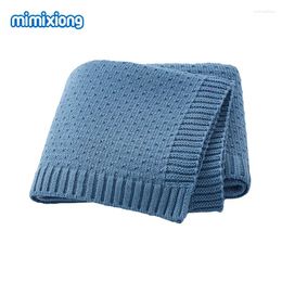 Blankets Baby Knitted Receiving 90 70cm Born Ultra Soft Stroller Napping Bedding Crib Cuddle Quilts For Infant Boys Girls Mat