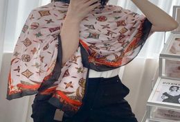 Designer Silk Scarf Female Foulard Bandana 2022 New Women Long Shawls Wraps Summer Beach Cover Neck Scarves Pashmina Lady Hijab Lu2541328