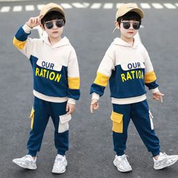 Boys Clothing Sets Spring Autumn Fashion Hoodie Jackets Pants Sports Children's Clothes Kids Suit Tracksuit Teen 240103
