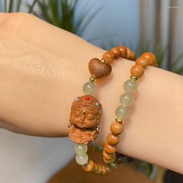 Strand Old Sandalwood Tara Hand String Cook Boutique Bracelet Hetian Yuqing Shuinan Red Green Turquoise