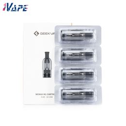 GeekVape Wenax M1 Pod Cartridge 2ml Side Refill Design with 0.8ohm/1.2ohm Integrated Coil Options 3pcs (Filter Version) / 4pcs (Standard)