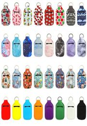 Keychains Hand Sanitizer Keychain Holder Refillable Bottle 30ml Flip Cap Reusable Bottles With Carrier Not Including2137430