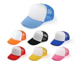 Children Baseball Caps Custom Logo Kids Blank Trucker Hats Adjustable Snapback Trucker Caps Strapback Summer Sun Visor MOQ 30 pcs2608204