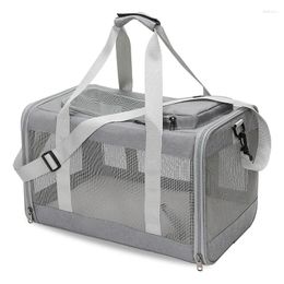 Cat Carriers XMSJ Pet Supplies Bag Portable Breathable House Dog Travel Air Box