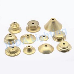 Shades Lamp Covers & Shades Copper Metal Cover Cap Brass Tube Decorative M10 Hole Light Body Decoration Fittings For Chandelier Led Ceram