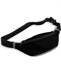 Waist Bags Black Simple Chinese Geometric For Women Man Travel Shoulder Crossbody Chest Waterproof Fanny Pack