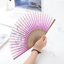 Decorative Figurines 2024 Time-limited Hand Fans Home Decoration Crafts Fan Summer Accesory Art Wedding Party Dance Silk Folding Printed