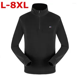 Men's Jackets 2024 Plus Size 8XL 7XL 6XL Big 5XL Man Fleece Tactical Jacket Thermal Breathable Coat Outerwear Clothes Autumn