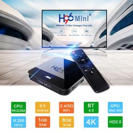 Box H96 Mini H8 Android 9.0 TV Box 2GB 16GB Rockchip RK3228A 2.4G 5G Dual Brand Wifi BT4