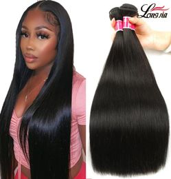 9A Brazilian Straight Hair 100 Brazilian Virgin Straight Human Hair 3 or 4 Bundles Unprocessed Peruvian Malaysian Straight Hair E1814465