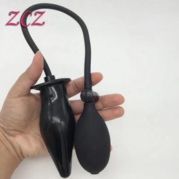 Toys 100% Real Photo Female's Adult Backyard Massager Sex Products Toys Women Anal Plug Silicone Inflatable Air Bag Sex Toy SX542